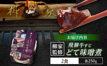 岐阜の名店・柳家 飛騨牛すじ どて味噌󠄀煮 2食分 / 恵那市 / 陶ホープフル [AUFV002]