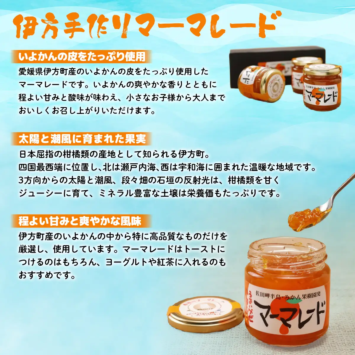 【愛媛県産】うまいがぜ伊方手作りマーマレード（200g×3個） 【ふるさと納税 人気 おすすめ ランキング マーマレード いよかん 伊予柑 みかん ミカン 蜜柑 クリエイト伊方 愛媛県産 愛媛県 伊方町 送料無料】 IKTI012