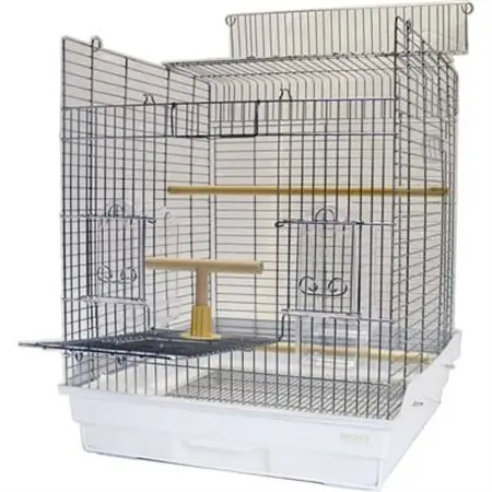 HOEIの鳥かご　ステンレス大型手のりケージ　465オカメステンレス【1136627】