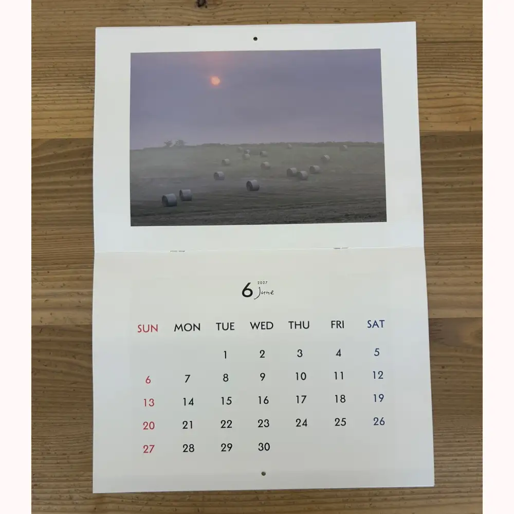 カレンダー 写真家 坪井 智洋 美瑛の風景 2027年壁掛け カレンダー 美瑛 北海道 写真