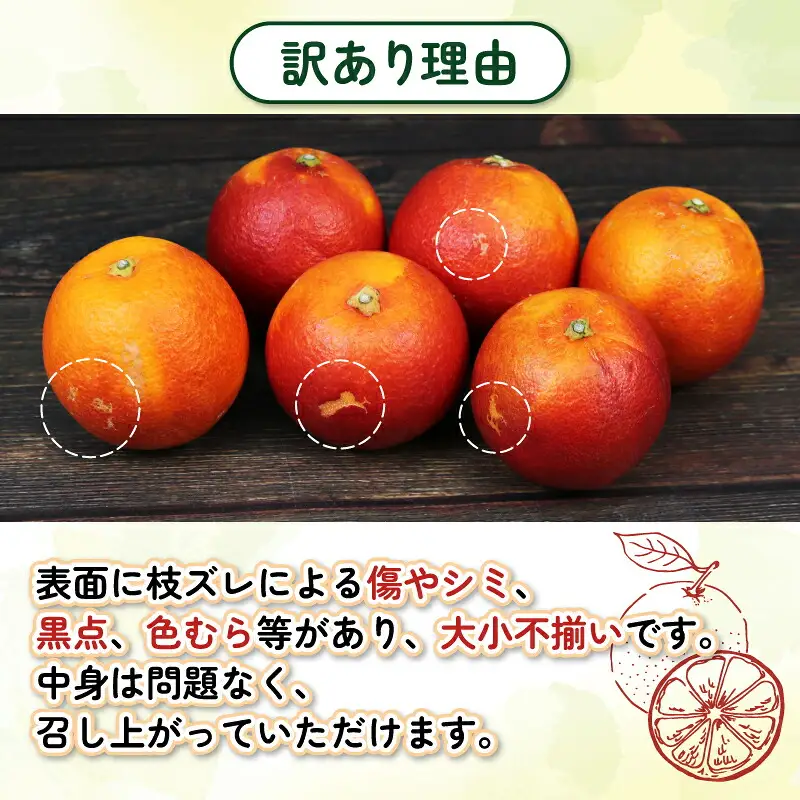 訳あり ブラッドオレンジ モロ タロッコ4kg 杉本屋 オレンジ B010-143023