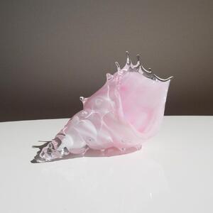  桜色シェル・貝殻のガラスの入れ物| インテリア インテリア