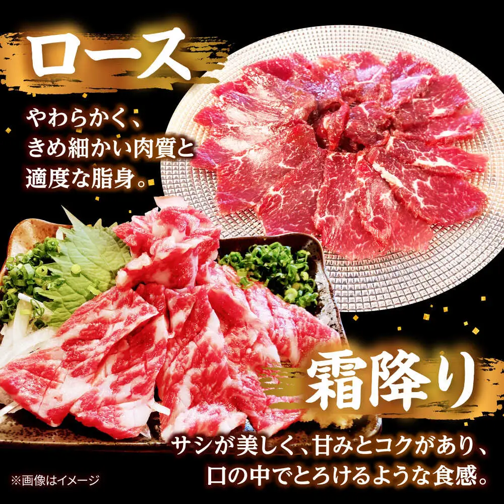 馬刺し 部位堪能 7種 食べ比べ ブロック 計約510g  馬刺し[AYAF019]