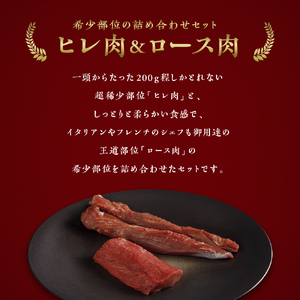 【希少部位2点セット】大槌鹿ヒレ肉・ロース肉セット【ステーキ・ロースト・ヒレカツに】岩手県産 天然鹿 鹿肉 ジビエ ヘルシー 低カロリー 冷凍 赤身