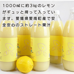 レモン 果汁 3本×1000ml 100% イエローレモン ジュース 清家ばんかんビレッジ