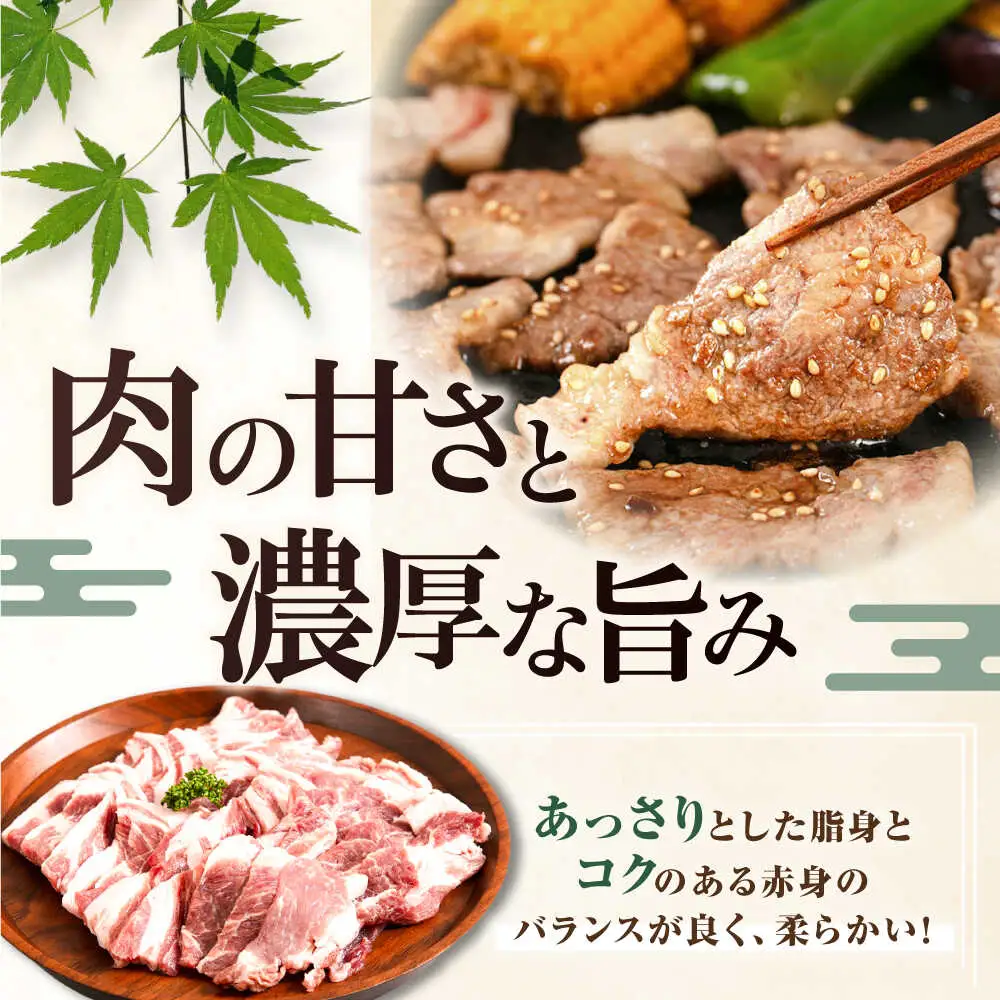 【全2回定期便】平田牧場 肩ロース 焼肉用 200g 豚肉 ロース スライス [AJAP143]