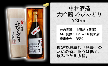 萩ガラス酒器で愉しもう！／萩の地酒3種呑み比べセット