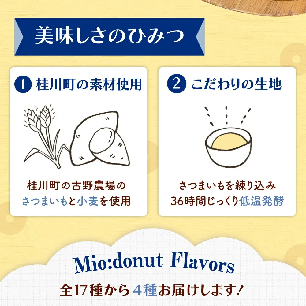 【全12回定期便】ふわもちリングドーナツ おまかせ12個セット（4種類×3個）桂川町/Mio:Donut [ADBH053] ドーナツ おまかせ セット 人気