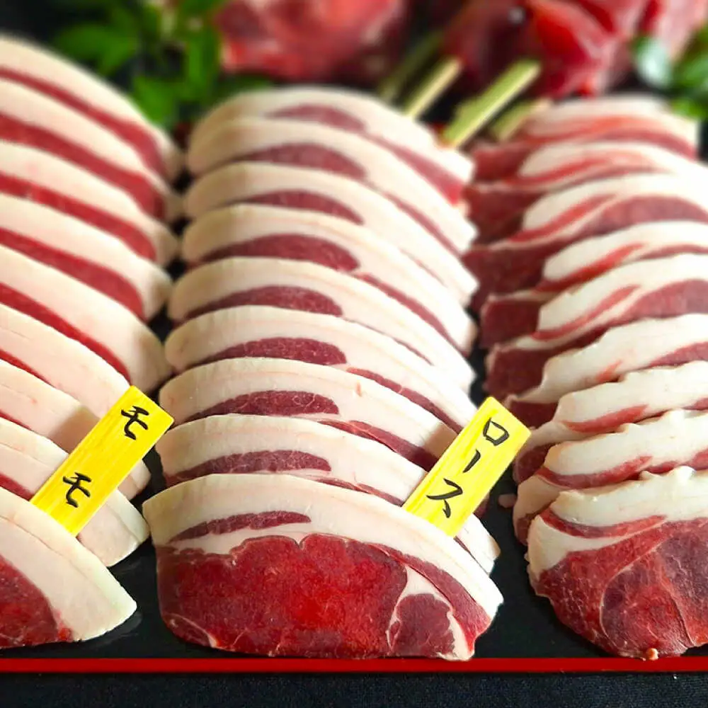 猪BBQセット 6～7人前(猪スライス150g×4パック/猪串75g×5本) ジビエ 猪肉 大分県 日田市 焼肉 BBQ [ARDE001]