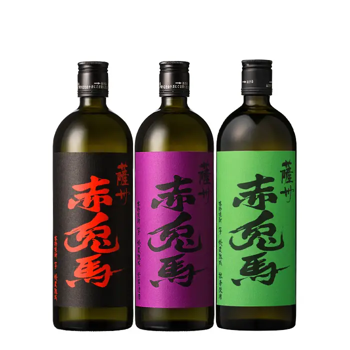 【14日以内配送】芋焼酎 ・紫の赤兎馬・赤兎馬抹茶使用  720ml  各1本  3本セット♪【99-003-62】