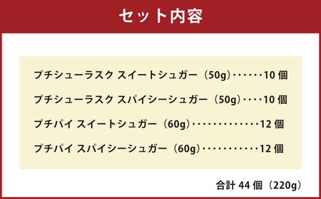 KUMAMOTO プチシューラスク＋プチパイ 4種詰合せ ラスク 洋菓子 お菓子 スイーツ デザート おやつ
