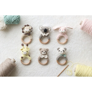 HOPPL（ホップル）手編みamimals（アミマルズ） ガラガラ Rabbit