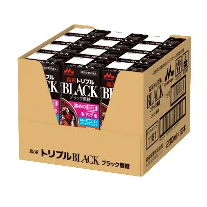 森永　トリプルBLACK　「200ml×24本」