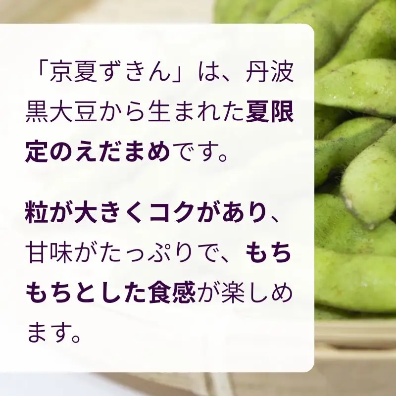 枝豆 京のブランド産品 黒枝豆 夏ずきん 秀品 2kg 枝豆 黒枝豆 丹波黒枝豆 枝豆