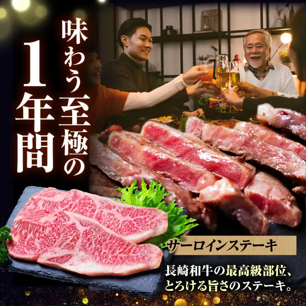 【6回定期便】長崎和牛 定期便　トライアルコース 計3.4kg お楽しみ 牛肉 バラエティ定期便 国産 / サーロイン カルビ ロース しゃぶしゃぶ 牛ミンチ リブロース / 南島原市 / 水田精肉店[SDZ042]