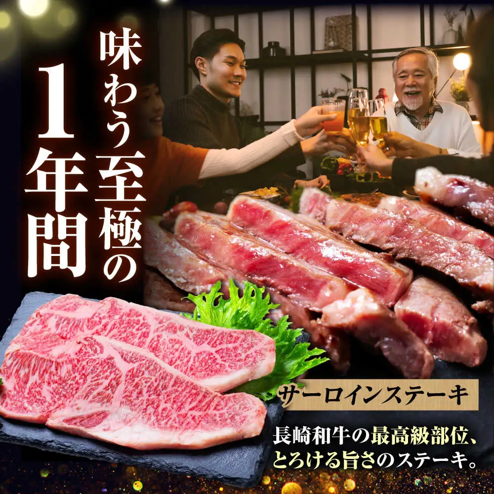 【12回定期便】長崎和牛 定期便 スタンダードコース 計7kg お楽しみ 牛肉 バラエティ定期便 国産 / ヒレ トモサンカク もも 焼き肉 すき焼き カルビ サーロイン 牛ミンチ ロース しゃぶしゃぶ リブロース / 南島原市 / 水田精肉店[SDZ043]