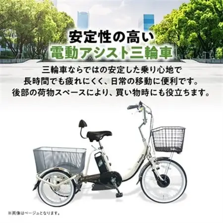 電動アシスト三輪車 前輪20型後輪16型TDR-163Lplus+ 1台【1626910】