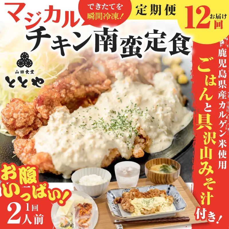 【 全12回定期便 】マジカル 冷凍 チキン 南蛮定食 K258-T01_c 惣菜 総菜