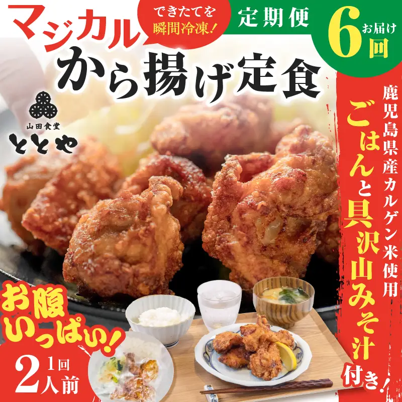 【 全6回定期便 】マジカル 冷凍 から揚げ 定食 K258-T02_b 惣菜 総菜