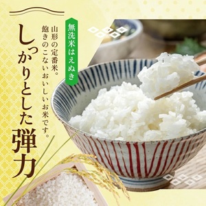 SH0065　【令和8年産 新米予約】≪6回定期便≫［無洗米］はえぬき　5kg×6回(計30kg) KN