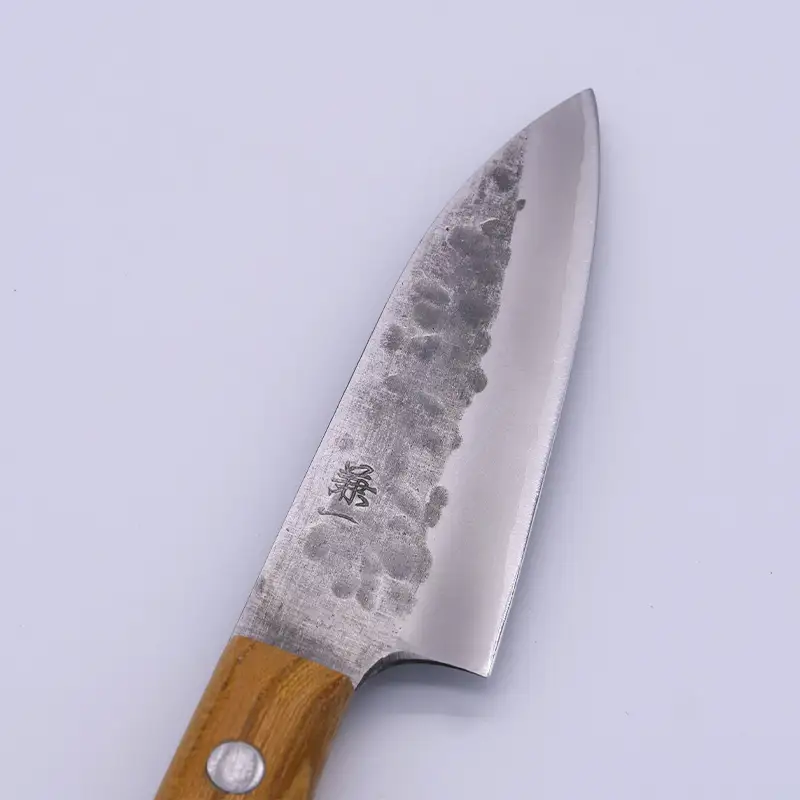 山形打刃物 小さな包丁 刃渡り 90mm レザーシース(ケース)付き FY25-251