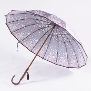 高級雨傘「桜吹雪」紫色 