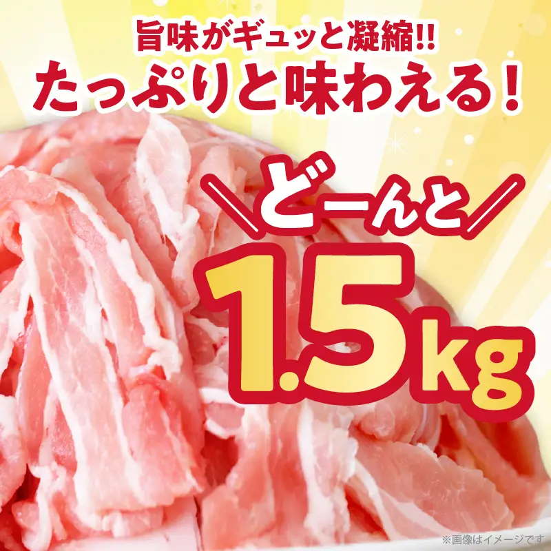 宮崎県産豚バラしゃぶしゃぶ（計1.5kg）肉 豚 豚肉 おかず 国産_T025-0435
