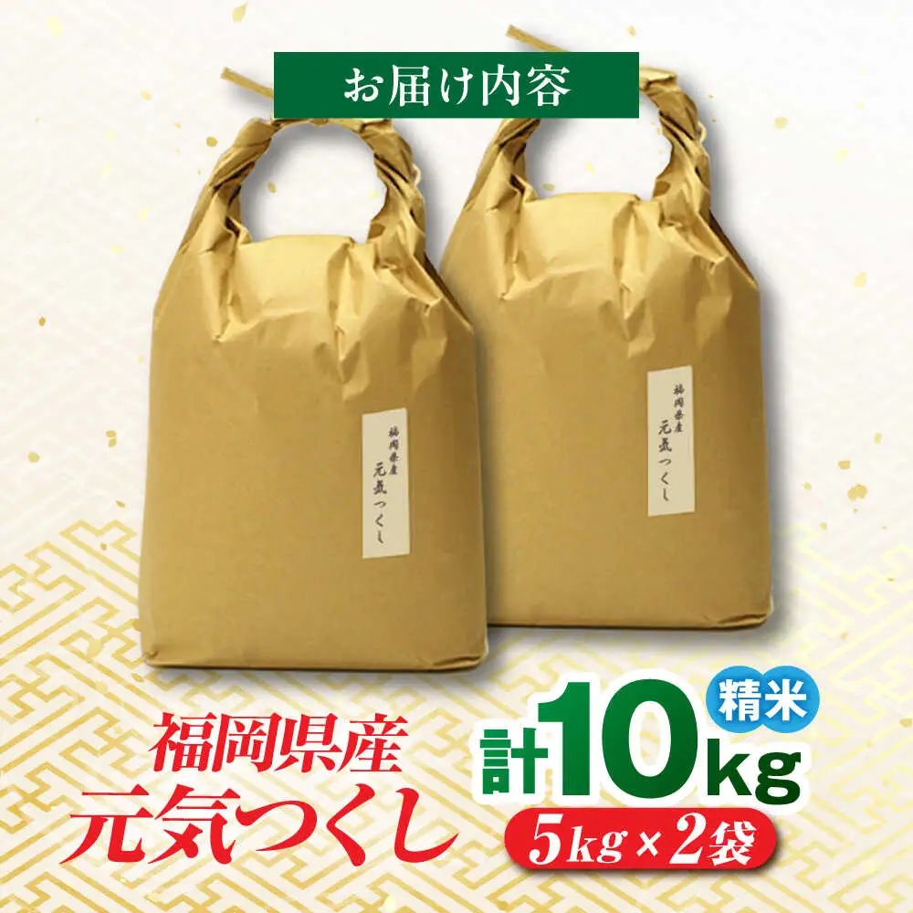 福岡県産 元気つくし 白米 10kg (5kg×2袋)[BGAF019]元気つくし