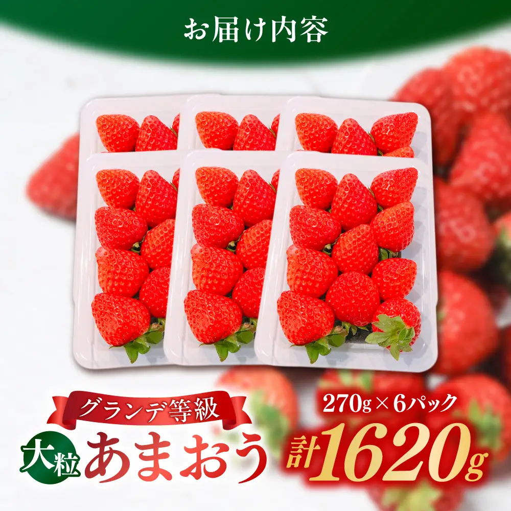 【先行予約】あまおう いちご 1620g[BGBQ002]旬のくだもの 果物 青果物 フルーツ