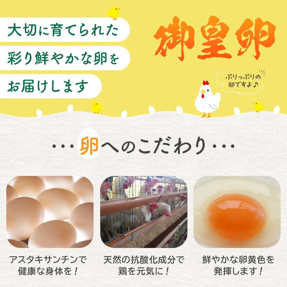 おおえだファーム アスタキサンチン卵（白）Lサイズ 50個入り 卵