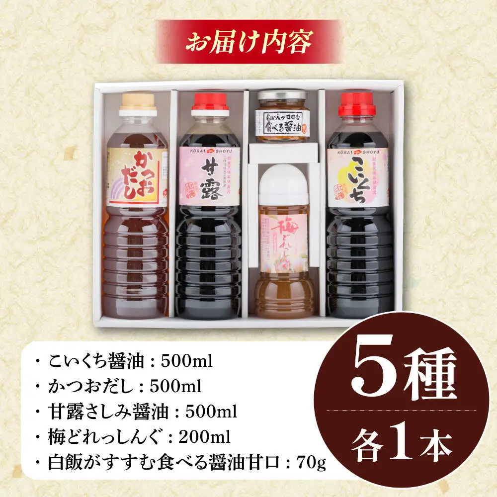 醤油 特選紅梅しょうゆセット [AICV011]