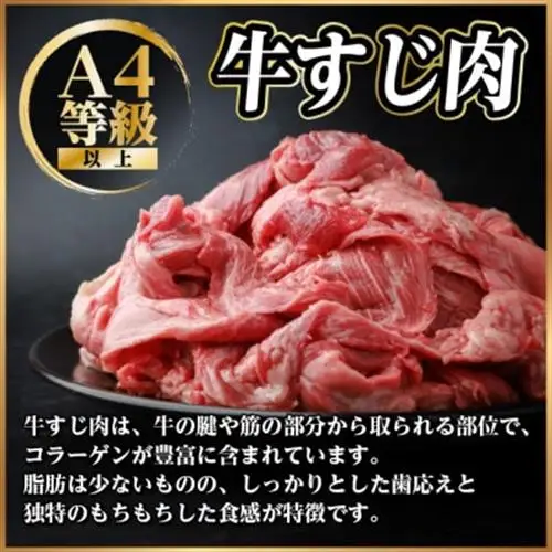 飛騨牛 牛すじ肉 約500g 訳あり【冷蔵便】A4～A5等級【配送不可地域：離島】【1634455】