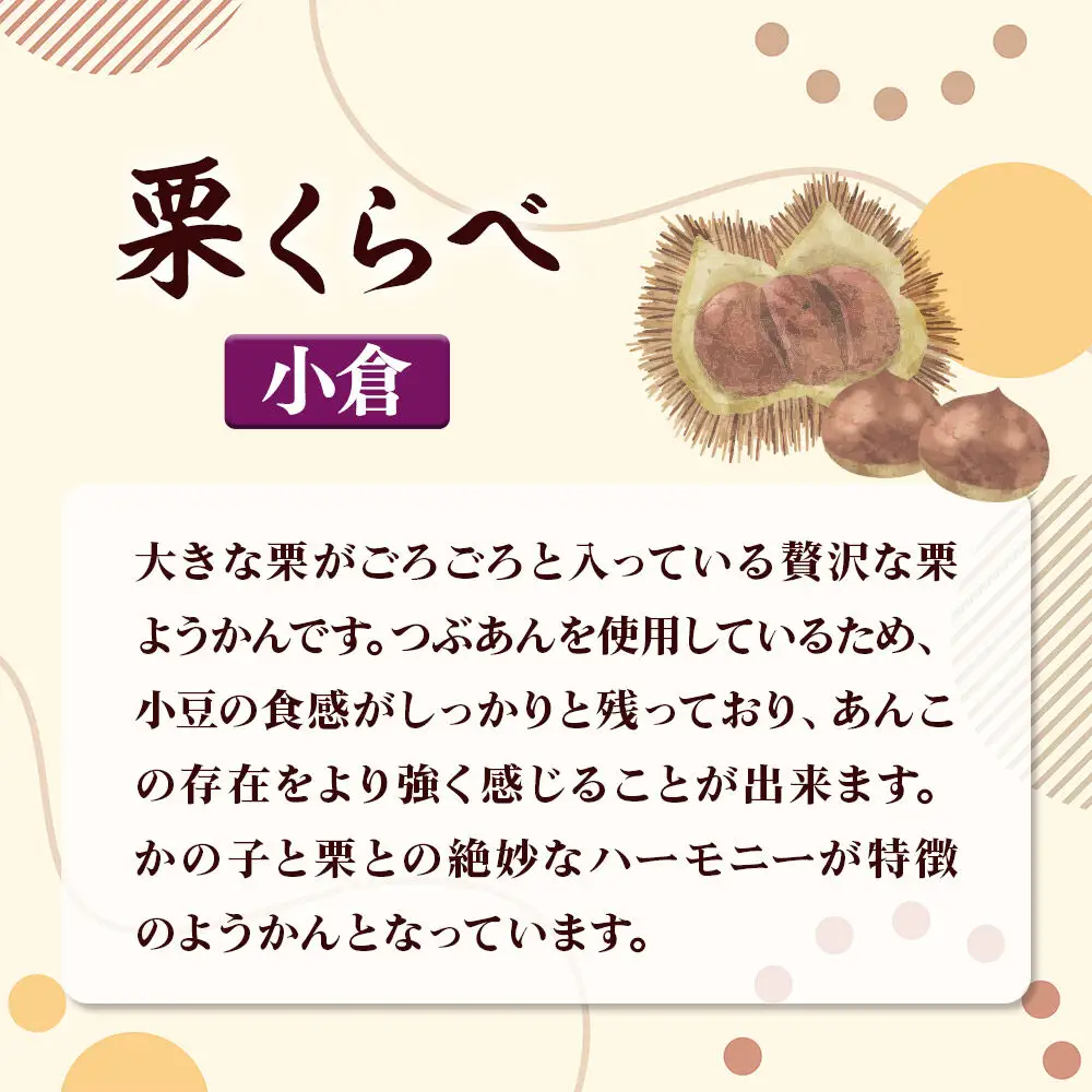 栗くらべ 2種セット（小倉・抹茶）各1本 栗ようかん 栗羊羹 栗