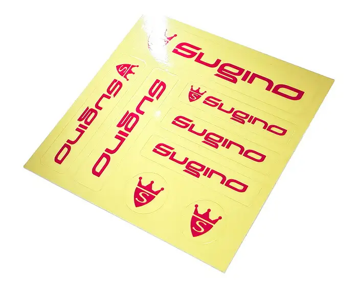 Sugino Sticker Sheet Clear＆Black ステッカー クリア ブラック 自転車パーツ スギノエンジニアリング 8-045