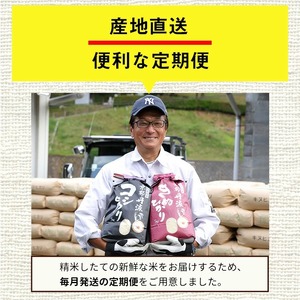 【6回定期便】コシヒカリ 10kg 定期便 精米 白米