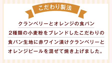 クランベリーとオレンジの食パン（２斤）