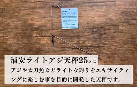 船釣り天秤(浦安ライトアジ25) 2本セット| フィッシング 釣り 釣り アウトドア 釣具 釣具 釣り餌 船釣り 天秤 アジ アジ 釣り ライトアジ アジ釣り 船釣り天秤 浦安ライトアジ25 海釣り 工房浦安 埼玉県 草加市