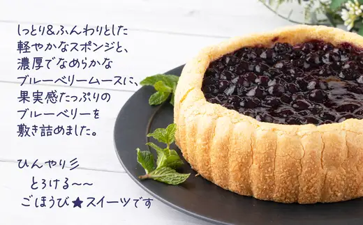 ブルーベリーのアイスケーキ（ホール17cm）　60P5621【大正堂since1933（ダスキン北秋）】