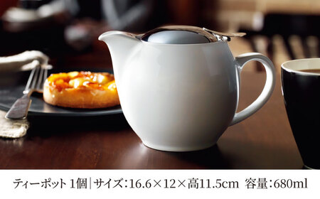 【美濃焼】＜ホワイト＞ユニバーサルティーポット 5人用 680ml【ZERO JAPAN】急須 キッチン雑貨 ティーポット [MBR218-1]