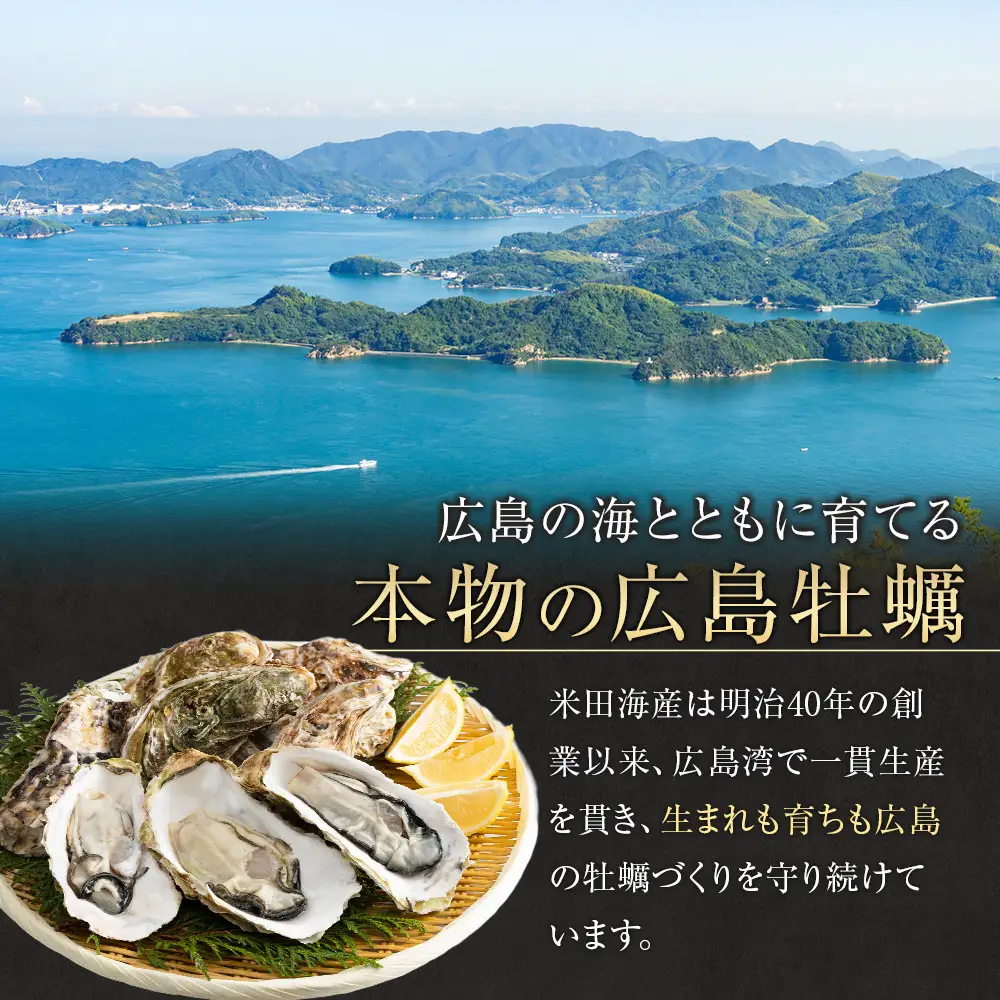 米田海産の冷凍かき 500g【広島 牡蠣】