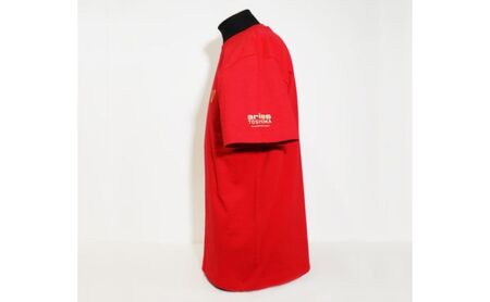 Tシャツ エリース豊島 ロゴプリント レッド サッカー Tシャツ L