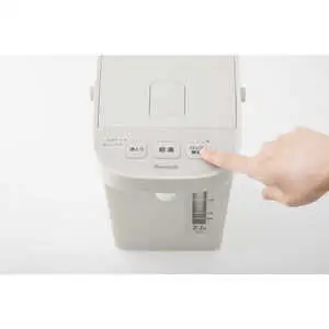 早沸きポット 3.0L アッシュホワイト 保温 再沸騰機能付_OS155-0026-03