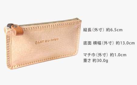ZIP コインウォレット （シングル） ヌメ革 豚革 革 レザー 小銭入れ コインケース 財布 革財布 ファスナー 革製品