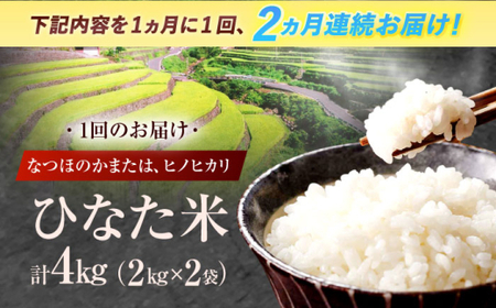 【2回定期便】米 ひなた米 4kg(2kg×2袋)[OCM010]