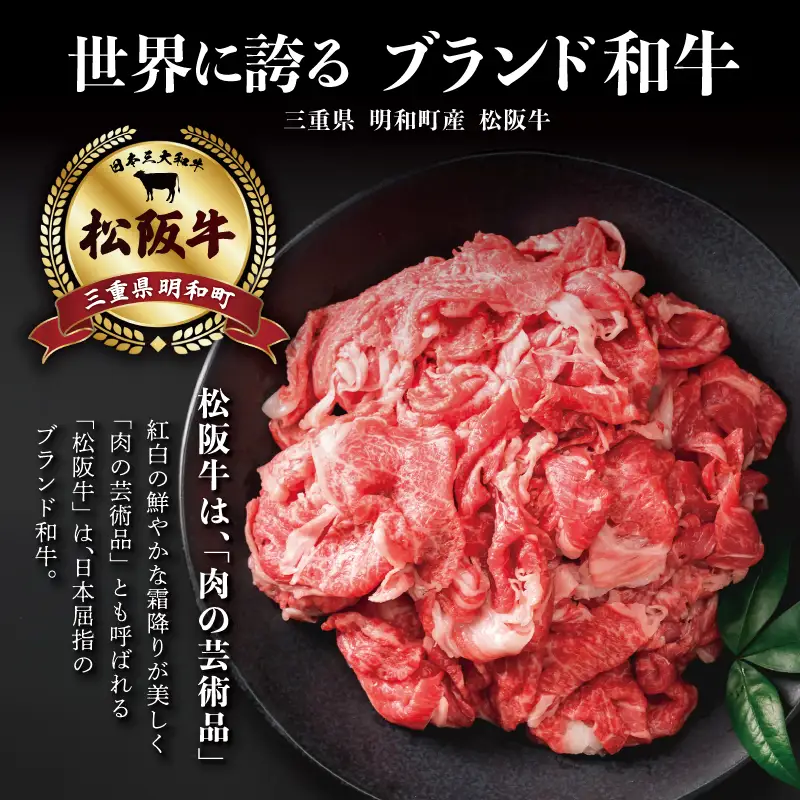 松阪牛 小間切れ 500g 大容量 松阪牛 牛肉 SS120