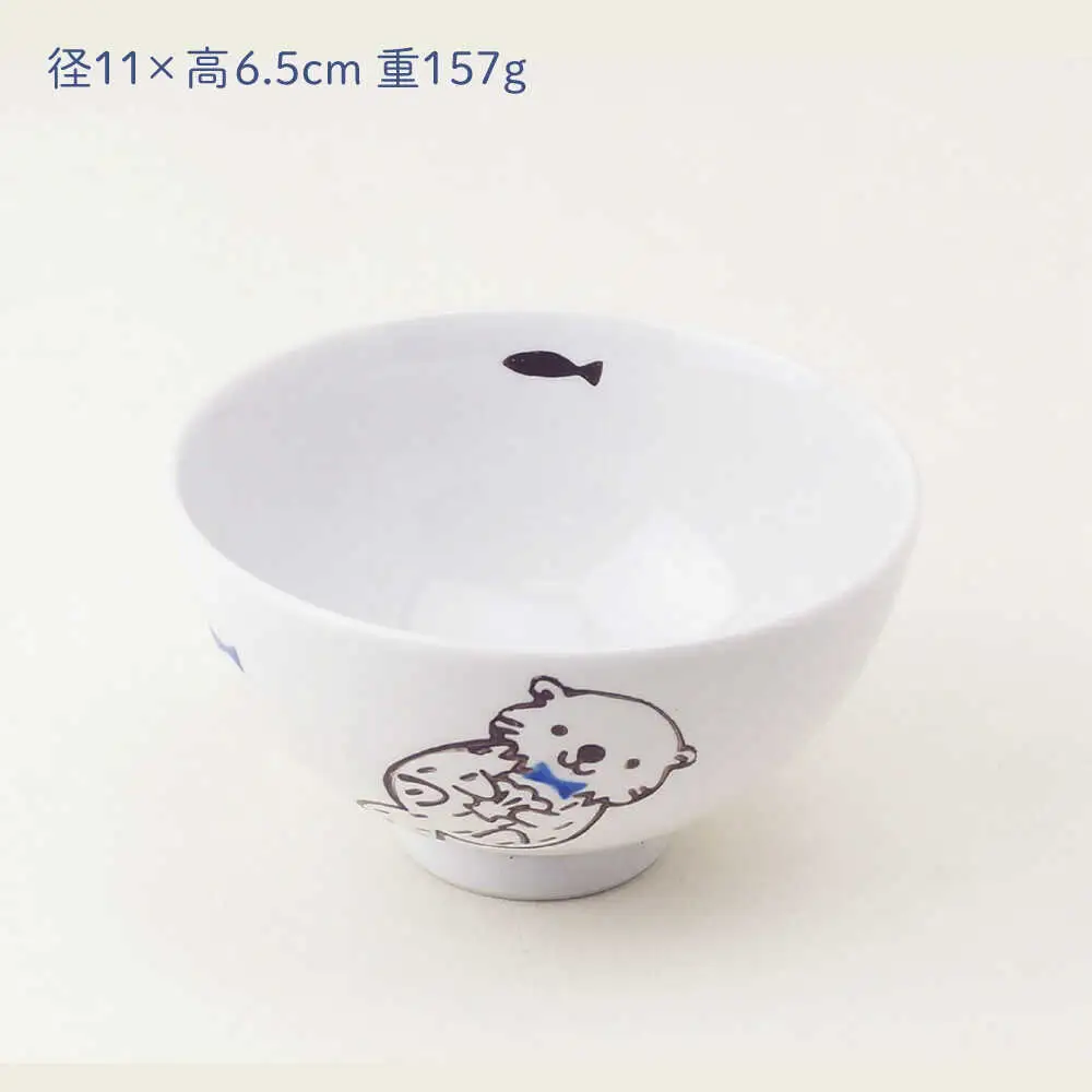 【波佐見焼】茶碗 ラッコ 食器【大貴セラミックス】[HF14]