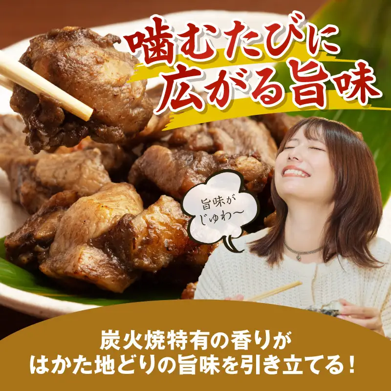 はかた地どり炭火焼きセット500g【A4-043】