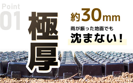 daim ガーデンステップ 20枚入 連結式 (園芸用通路用マット) 【家庭菜園 園芸 ガーデニング ガーデニンググッズ 園芸用品 園芸マット ガーデンステップ ガーデン資材 養生マット 庭 通路 通路材 簡単施工 DIY 】 [C-18416]