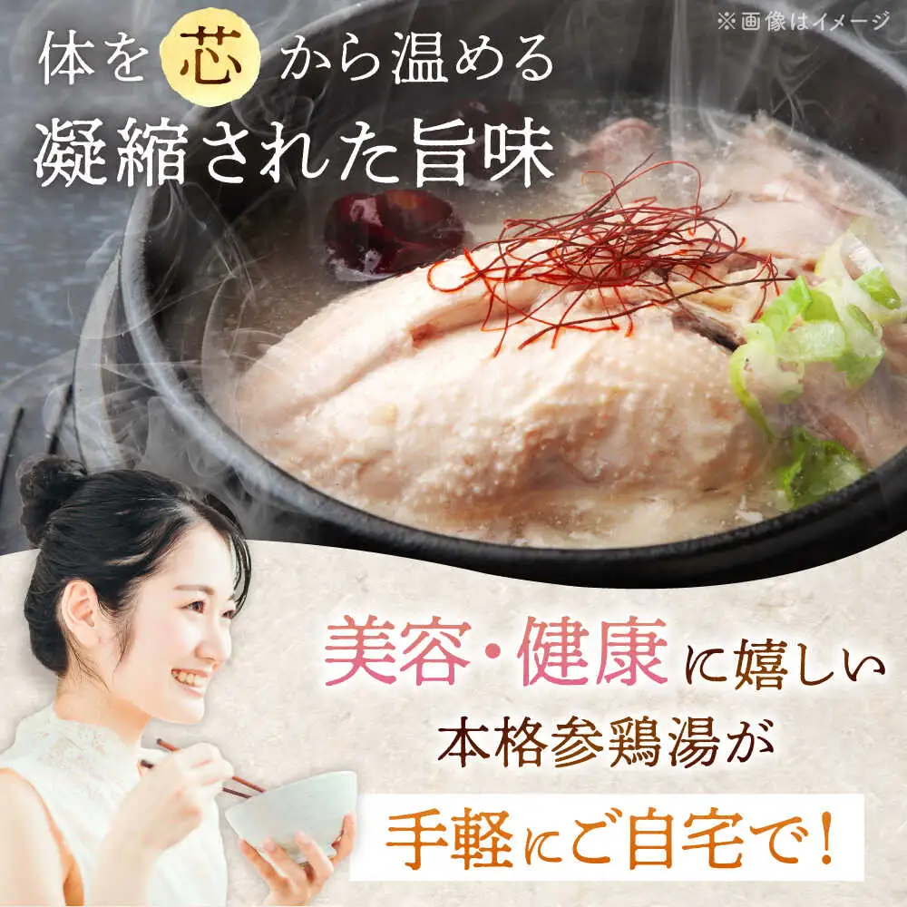 参鶏湯（サムゲタン）1羽分 [ADAE002] 大容量 おいしい 人気 鍋