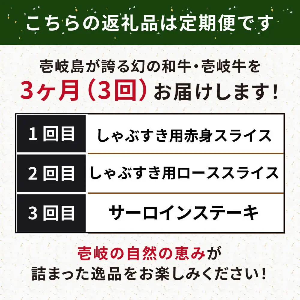 【全3回定期便】壱岐牛定期便（壱岐牛ステーキ、しゃぶすきセット）2人前《壱岐市》【壱岐市農業協同組合】壱岐牛 すき焼き ステーキ しゃぶしゃぶ 肉セット[JBO163]